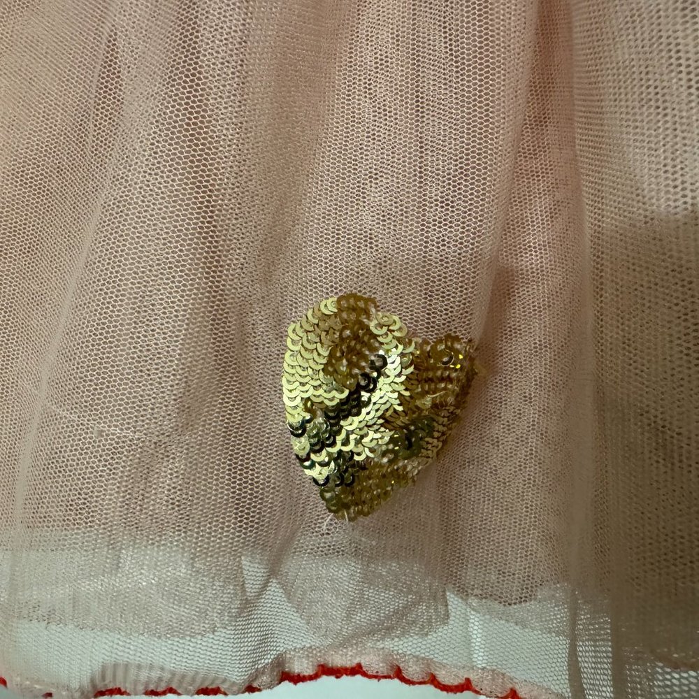 Mini Boden Skirt With Sequin Stars & Hearts - Picture 5 of 6